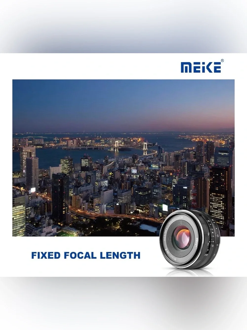 35mm f/1.7 Manual Focus Lens — Black